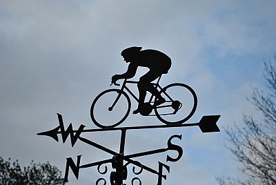 road bike weather vane